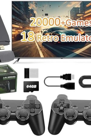 The Retro Gaming Console,Vide Game Consoles with 4K HDMI,18 Classic Emulators,Plug and Play,20000+ Games Built-in Classic Video Games
