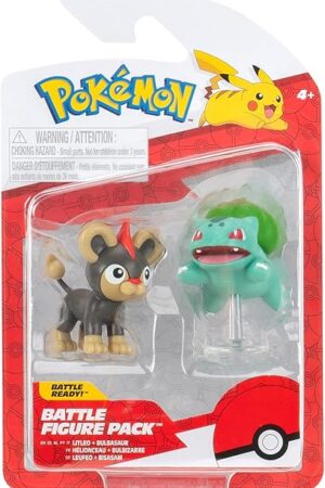 The Pokémon Battle Figure 2 Pack (Litleo & Bulbasaur #5) W19