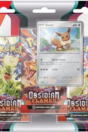 The POKEMON TCG: Scarlet and Violet: Obsidian Flames: 3 Pack Booster Blister