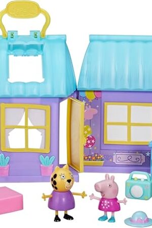 The Peppa Pig Peppa’s Dance Party Playset with House, 2 Figures, 6 Accessories, Preschool Toys for Girls and Boys, Kids Gifts, Ages 3+ (Amazon Exclusive)