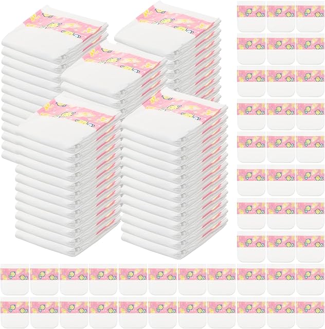 The Libima 80 Pack Baby Doll Diapers Paper Reborn Doll Diapers Refill for 18-24 Inch Newborn Dolls Accessories Underwear Underpants, Ages 12 and Above, Dolls are Not Included