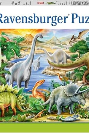 The Ravensburger Prehistoric Life Puzzle - 60 Piece Durable Jigsaw Puzzle for Kids | Unique Puzzle Pieces | Enhances Concentration & Creativity | Eco-Friendly - FSC Certified
