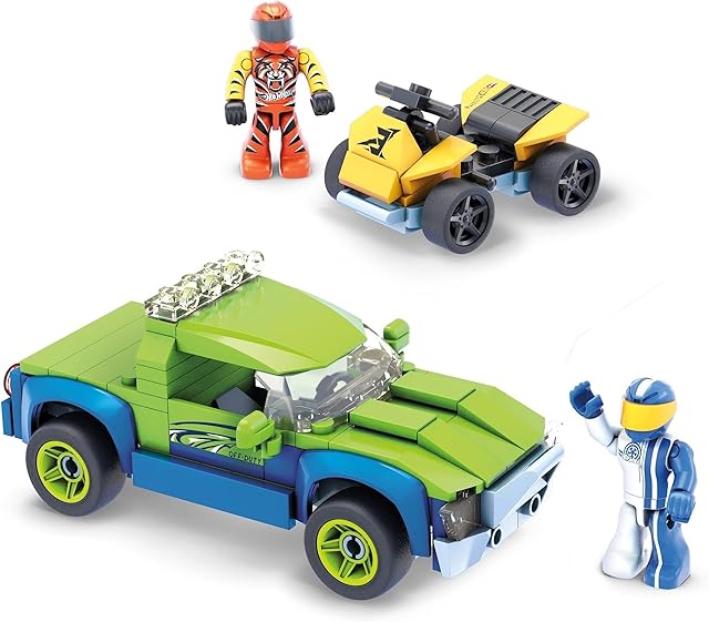 The Hot Wheels Mega Construx Off-Duty and ATV Construction Set, Building Toys for Kids 5 Years and Up