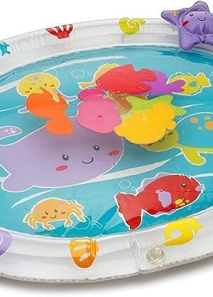 The Playkidz Seaworld Water Mat, Tummy Time Activity Playmat. Promotes Sensory Stimulation and Baby Development, Super Durable Infant and Toddler Water Mat