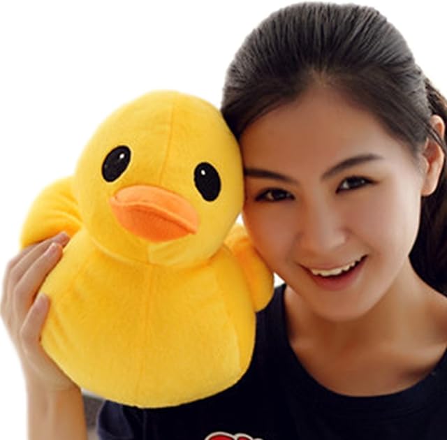 The Bansusu 30CM Plush Yellow Duck Soft Stuffed Animal Toy Sofa Decoration for Kids Birthday