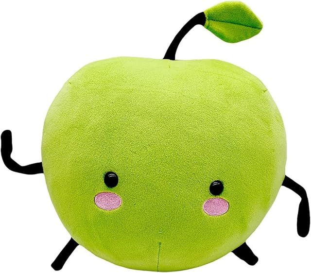The Stardew Plush Toy Valley Doll Figure Apple Junimo Plush Plants Stuffed Animal Green Soft Plush Pillow, Best Gift for Your Family (12"-30 cm) (Green Apple Juni)