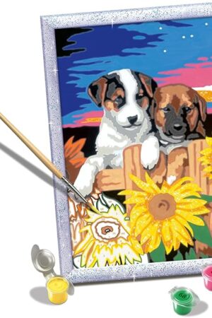 The Ravensburger Sunset Paw-Fection Paint by Numbers Kit for Kids - 23569 - Painting Arts and Crafts for Ages 9 and Up
