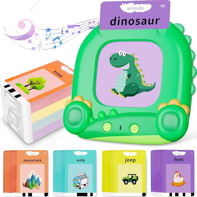 The Talking Flash Cards for Toddler, Kids Learning Toys, Children's Sensory Education Speech Therapy Toys,Montessori Learning Educational Present for 3+ Year Old with 224 Sight Words