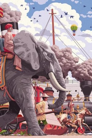 The Ravensburger Art & Soul: Around The World in 80 Days - 750 Piece Jigsaw Puzzle with Poster | Captivating Adventure Puzzle | Perfect for Literature Lovers