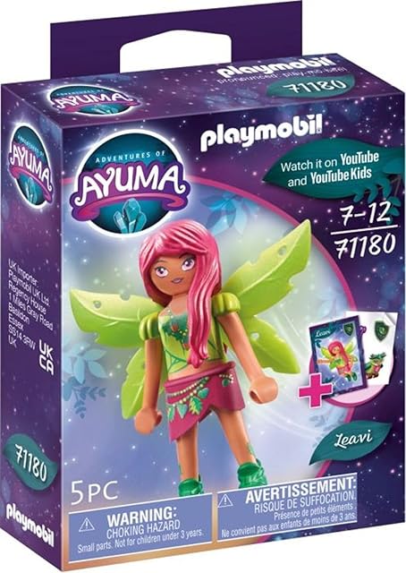 The Playmobil 71180 Adventures of Ayuma - Forest Fairy Leavi, Fairies, Mystical Adventures, Fun Imaginative Role-Play, Playset Suitable for Children Ages 7+