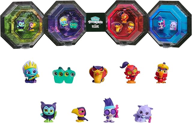 The Just Play Disney Doorables Disney Villains Collection Peek, Collectible Figures, Amazon Exclusive, Toy for Teens, Adults, Boys, Girls, Kids, Ages 5 and Up, Kids Toys for Ages 5 Up