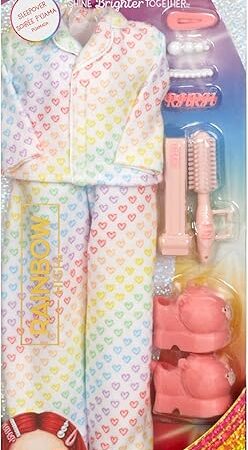 The Rainbow High Fashion Pack, Sleepover Includes 1 Full PJ Outfit, Slippers, Jewelry and Play Accessories. Mix & Match with Other Packs to Create Tons of Fun Looks. Kids Toy Gift Ages 4-12 Years