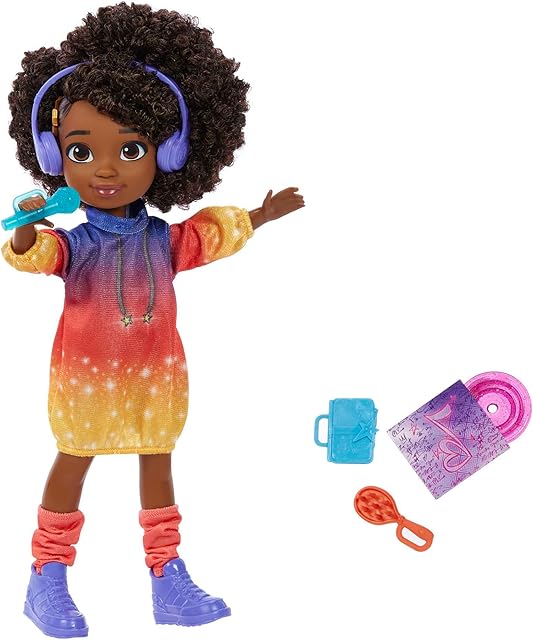 The Mattel Karma’s World Singing Doll Set with Accessories & Collectible Record, Sings 2 Songs