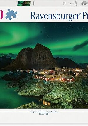 The Ravensburger - Aurora Borealis, Norway - 1000 Piece Jigsaw Puzzle - Stunning, Vivid Image of the Northern Lights - Spectacular Scene - Ideal Gift - Frameable Art - Screen-Free Fun - Puzzles for Adults