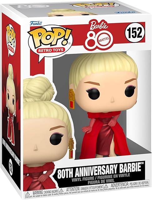 The Funko Pop! Vinyl: Retro Toy Mattel - 80th Anniversary Barbie - Collectable Vinyl Figure - Gift Idea - Official Merchandise - Toys for Kids & Adults - Ad Icons Fans - Model Figure for Collectors