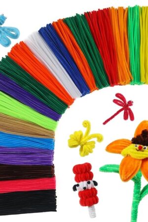 The RXTODIY 1000Pcs Multi-Colored Pipe Cleaners, Chenille Stems for Arts & Crafts, DIY Decorations, 20 Assorted Colors (12-Inch) for Creative Projects, Multi-Colored-2
