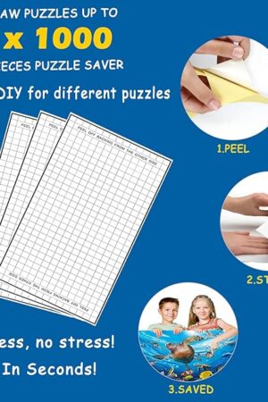 The Puzzle Saver Sheets, No Mess Puzzle Glue Done in Seconds