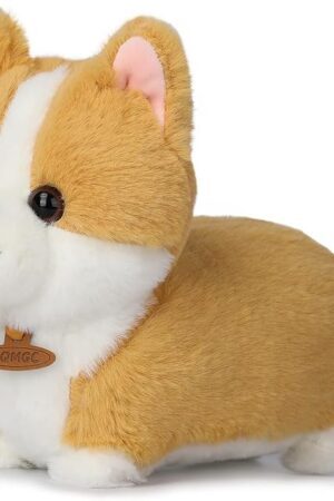 The Plush Toy, Stuffed Animal Throw Plushie Pillow Doll, Soft Fluffy Friend Hugging Cushion - Cute Present for Every Age & Occasion (Corgi)
