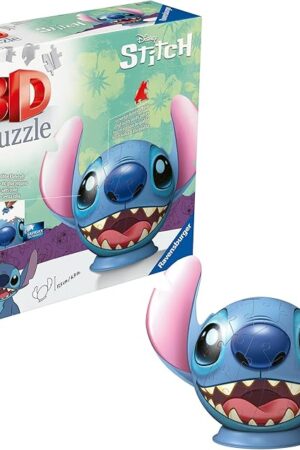 The Ravensburger Puzzle-Ball Disney Stitch 72 Pieces Jigsaw Puzzle for Kids - Every Piece is Unique, Pieces Fit Together Perfectly