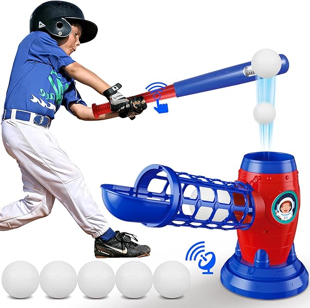 The T Ball Sets for Kids 5-8,Tee Ball Set with Plastic Baseball Bat,Toddler Game Sports & Outdoors Toys, Baseball Training Equipment for Youth 3-5, Tball Gifts for Boys Girls 8-12