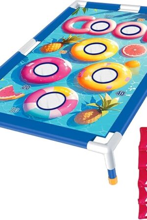 The Remit Bean Bag Toss Game, Fun Outdoor Cornhole Set for Ages 3-8