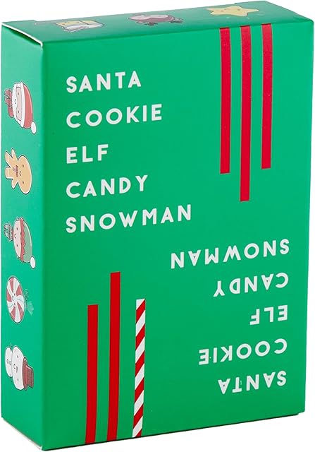 The Santa Cookie Elf Candy Snowman Card Game – by Taco Cat Goat Cheese Pizza – Holiday Party Card Game – Great Stocking Stuffer – Fun for Kids, Teens, Adults and Family - 10 Min Ages 7+