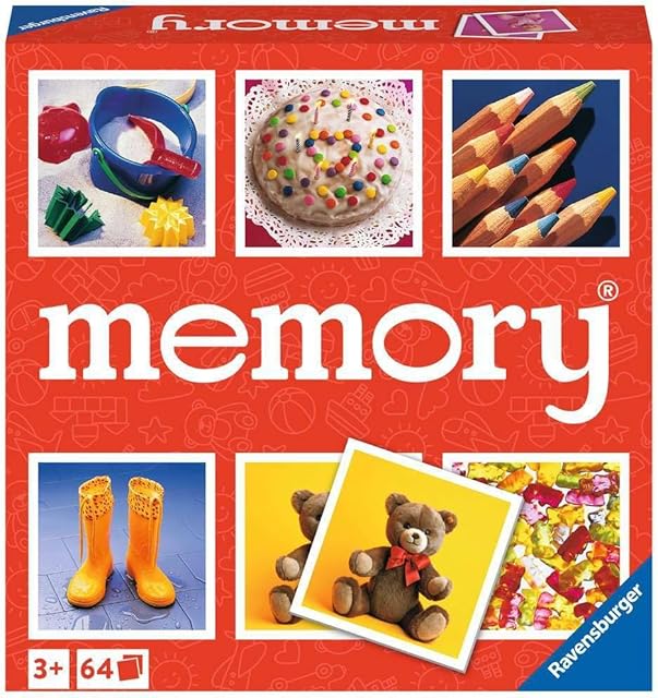 The Ravensburger Junior Memory® Game | Engaging Picture Matching Game | Enhances Memory & Matching Skills | Suitable for Kids Ages 3 and Up | Quality Assured