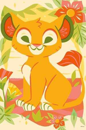 The Ravensburger Disney Puzzle Moment - Simba 300 Piece Jigsaw Puzzle | Adventurous Illustrations | Perfect Format for Beginners | FSC-Certified Materials