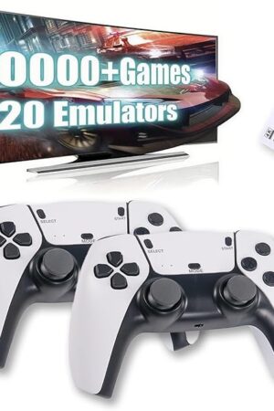 The Retro Game Console Plug and Play Wireless Video Gaming Stick, Built-in 40,000+ Games &23 Emulators Retro Gaming Console, Upgraded Dual 2.4G 4K HDMI Wireless Game Controllers (128 GB)