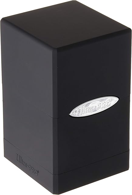 The Ultra Pro Satin Tower Deck Box | Black | 1-Pack