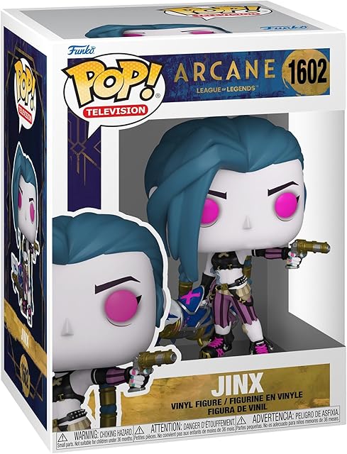 The Funko POP TV: Arcane LOL - Jinx - Arcane: League of Legends - Collectable Vinyl Figure - Gift Idea - Official Merchandise - for Kids & Adults - TV Fans - Model Figure for Collectors and Display