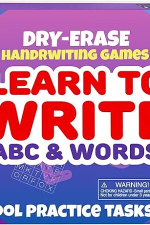 The QUOKKA Busy Book Practice Handwriting for Kids - ABC - Learn to Write for Toddlers 3-5 | 30 Tasks | Pre K ABC Letter Tracing | Homeschool Preschool Learning Activities