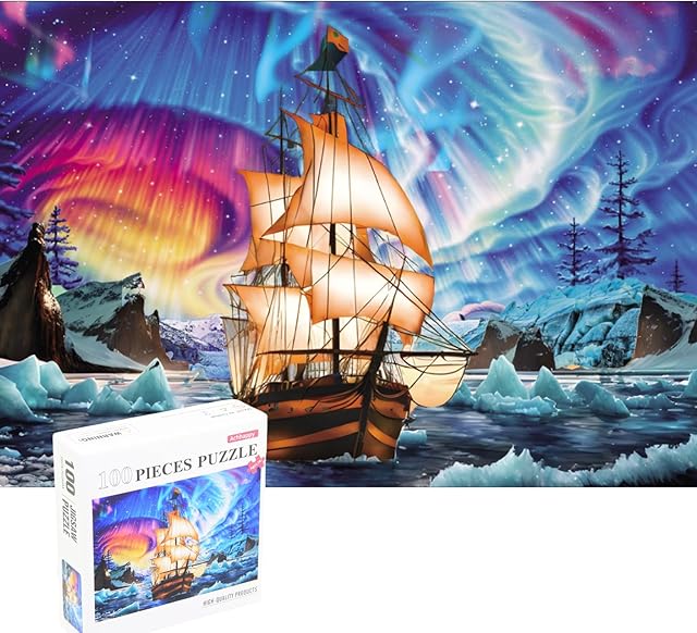 The 100 Piece Puzzle,Jigsaw Puzzles 100 Pieces 100 Piece Adult Children Puzzles Suitable for Adults Children (100 PCS, C0006)