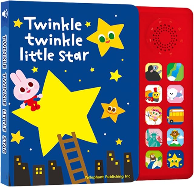 The Interactive Music Book, Musical Learning Kit, 9.06x8.27x1.18 inches 10 Nursery Rhymes English Teaching Aids, Engaging Educational Design for Boys, Girls, Early Childhood Learn, Preschool, Homeschool