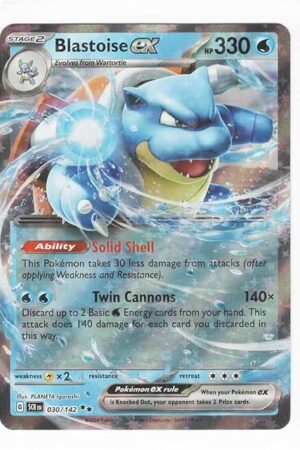 The Pokemon - Blastoise ex 030/142 - Stellar Crown Double Rare Card