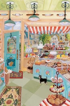 The Ravensburger Corner Bakery Jigsaw Puzzle - 750 Large Format Pieces for Adults | Unique Softclick Technology | Vibrant, Glare-Free Imagery | Perfect for Family Time | Artwork by Elissa Della-Piana