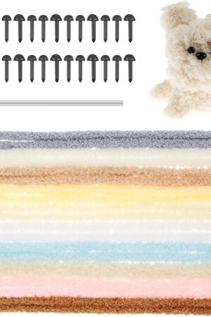 The Pipe Cleaners Craft Kit DIY Pipe Cleaners Set Art and Crafts Kit Cute Animals Pipe Cleaners Kit for Beginners includes Supplies Instruction Soft Pipe Cleaners Craft Great Best Craft Project Kids (01)