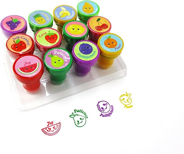 The TINYMILLS 12 Pcs Fruit of The Spirit Stamp Kit