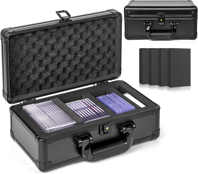 The Top Loader Storage Box, Graded Card Storage Boxes, Trading Card Organizer Cases, PSA Card Case Slab Case Holder for Sports Cards, Holds 125+ Top Loaders