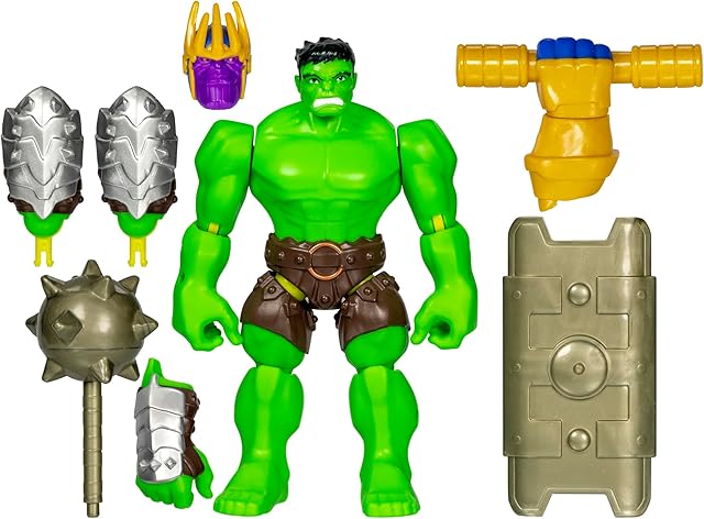 The Avengers Marvel MixMashers Hulk Custom Deluxe Mix-and-Match Action Figure & Accessories, 5-Inch-Scale Super Hero Toys for Kids Ages 4+