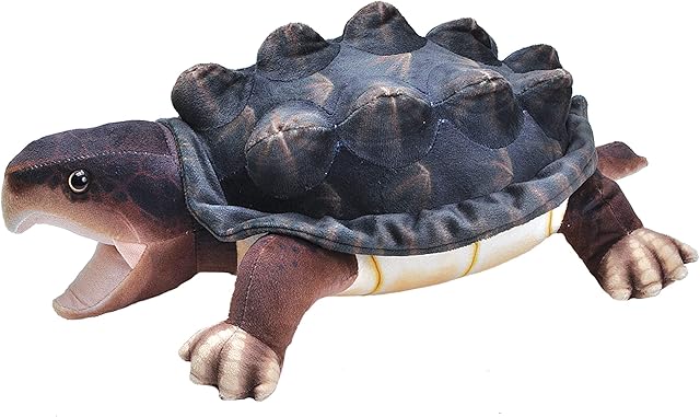 The Wild Republic Living Stream Snapping Turtle 24 Inches, Gift for Kids, Plush Toy, Great Novelty Gift for Fishermen and Sportsmen, Tortue Serpentine