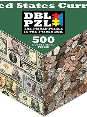 The Pigment and Hue Inc. US Currency Two-Sided Puzzle -Paper Money and Coins