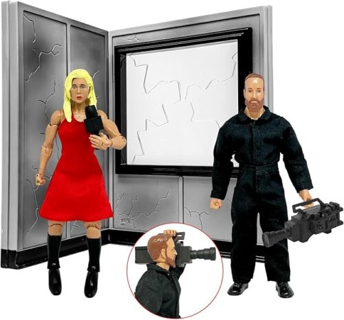 The Backstage Interview Accessory Set for Wrestling Action Figures
