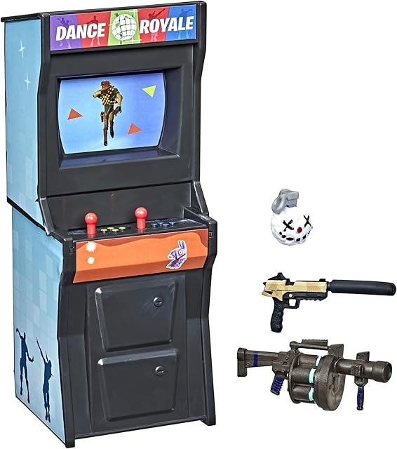 The FORTNITE Victory Royale Series Arcade Collection Blue Arcade Machine Collectible Toy with Accessories - Ages 8 and Up, 6-inch