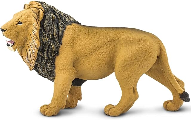 The Safari Ltd. Lion Figurine - Detailed 9.5" Plastic Model Figure - Fun Educational Toy for Boys, Girls & Kids Ages 1+