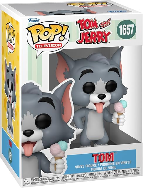 The Funko Pop TV: Tom and Jerry - Tom - Collectable Vinyl Figure - Gift Idea - Official Merchandise - Toys for Kids & Adults - Cartoon/Animation Fans - Model Figure for Collectors
