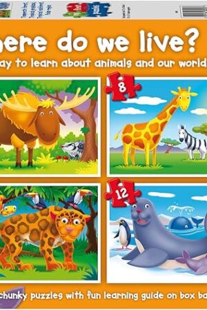 The Ravensburger My First Puzzles: Where do we Live? (6, 8, 10, & 12 Pieces) Jigsaw Puzzle for Kids - Every Piece is Unique, Pieces Fit Together Perfectly - MESH Accredited