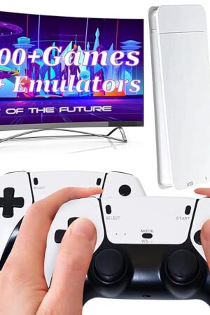 The Retro Game Stick Wireless Retro Game Console Built-in 23 Emulators 20000+ Games Classic Plug & Play Video Games with 4K HDMI Output & Dual 2.4G Wireless Controller Gamepad