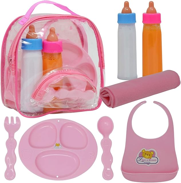 The The New York Doll Collection Baby Doll Accessories, Doll Magic Bottles & Doll Feeding Set