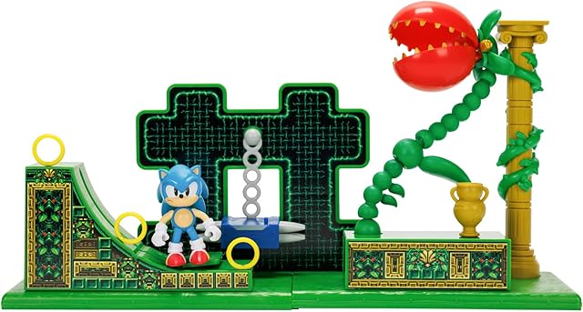 The Sonic The Hedgehog Stardust Speedway Zone Playset with 2.5" Sonic Action Figure